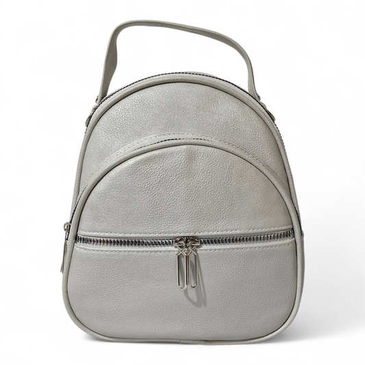 Silver Leather Bag