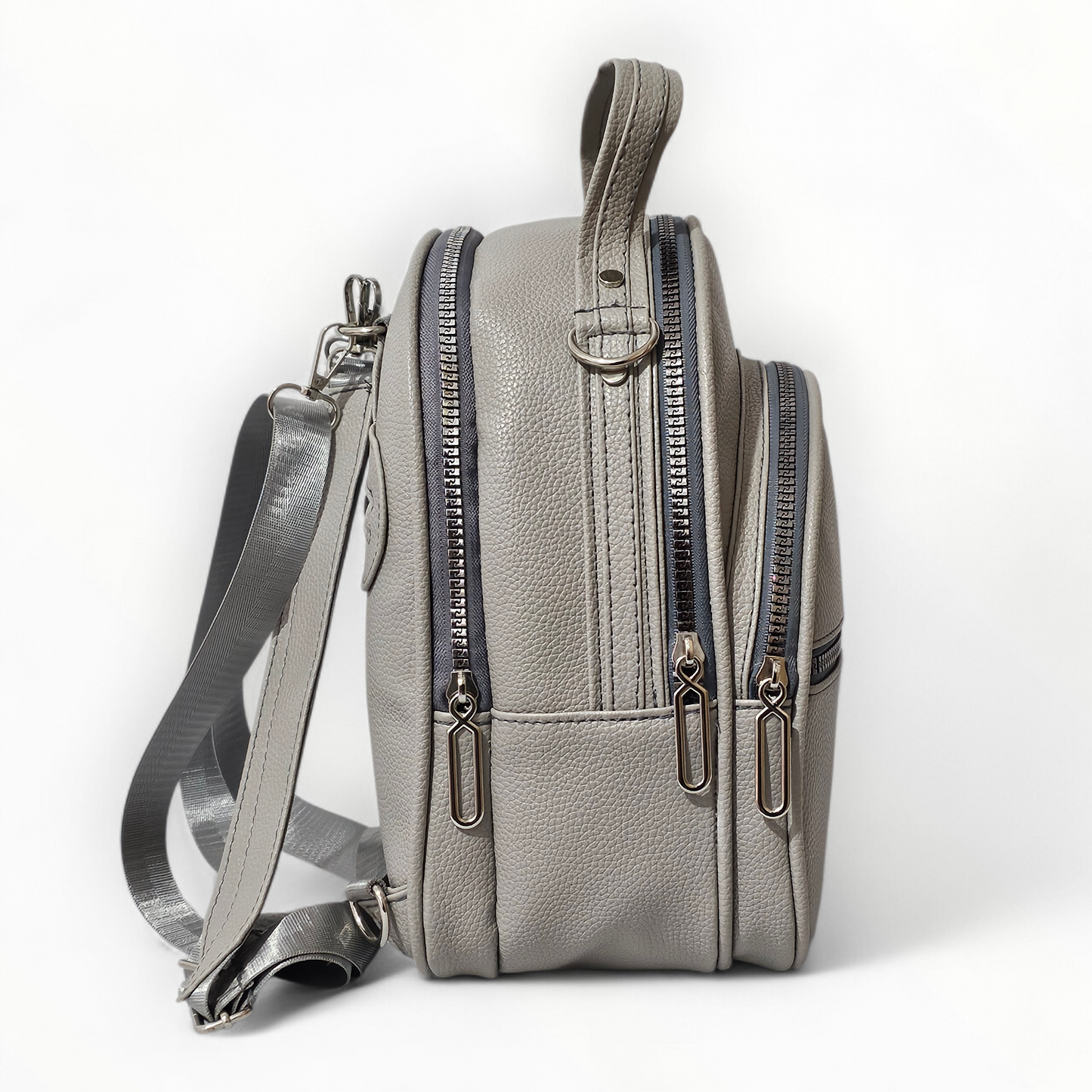 Silver Leather Bag